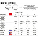 7Pcs Panties for Woman Underwear Cotton Sexy Breathable Soft Lingerie Female Briefs Girls Cute Solid Color Underpants Large Size