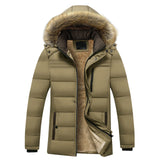 2022 Winter New Warm Thick Fleece Parkas Men Waterproof Hooded Fur Collar Parka Jacket Coat Men Autumn Fashion Casual Parkas Men