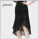 BEENLE Skirt 2023 Autumn Floral Dress High Waist Slimming Floral Fashion Fishtail Long Skirts Mid-length Even Parti Women Dress