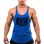 Summer Y Back Gym Stringer Tank Top Men Cotton Clothing Bodybuilding Sleeveless Shirt Fitness Vest Muscle Singlets Workout Tank