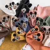 Disney Mickey Minnie Happy Socks Autumn Summer Short Socks Cute Socks For Girls Cotton Cartoon Animal Korea Women Sports Socks
