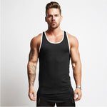 Blank Men&#39;s gym clothing Bodybuilding tank top Man summer fashion sleeveless shirt cotton fitness sportswear slim muscle vests