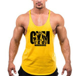 Summer Y Back Gym Stringer Tank Top Men Cotton Clothing Bodybuilding Sleeveless Shirt Fitness Vest Muscle Singlets Workout Tank