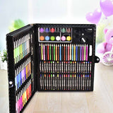 150 Pcs/Set Drawing Tool Kit  Kids Art Set  Painting Brush Art Marker Water Color Pen Crayon Kids Gift Art Supplies Stationery