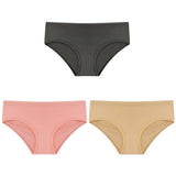 CINOON 3PCS/Set Women&#39;s Panties Cotton Underwear Solid Color Briefs Girls Low-Rise Soft Panty Women Underpants Female Lingerie