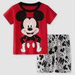 Summer Children Pajamas Short Sleeve T Shirt+Shorts Sets Kid Pyjamas Boy Girl Pijamas Cartoon Spiderman Elsa Baby Sleepwear Suit