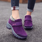 2022 Winter Women Sneakers Large Size Cotton Shoes Woman Keep Warm Fur Outdoor Waterproof Platform Casual Shoes Tennis Female