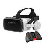 G04BS Wireless VR Glasses 3D Virtual Reality Box Google Cardboard Stereo Mic Headset Helmet for 4.7-7.2&quot; Smartphone+Joystick