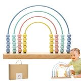 Children Wooden Montessori Abacus Toys Set Kids Early Math Learning Toy Counting Calculating Beads Abacus Intelligence Game Gift