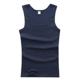 Men&#39;s Gyms Casual Tank Tops Men Fitness Cool Summer 100% Cotton Vest Male Sleeveless Tops Gym Slim Casual Undershirt Men Clothes