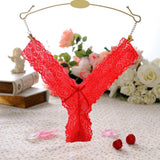 Sexy Lace Floral Thong Ladies Panties Embroidered Mesh Yarn Perspective Young Women Girls Underwear Hot T Pants G-String Thongs