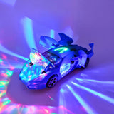 Electric dancing deformation rotating universal police car toy car boy toy child kid girl car Christmas birthday gift