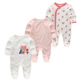 2021 Baby Girl Clothes Long Sleeve 1/2/3PCS Winter Clothing Sets 0-12M Cotton Baby Boy Clothes Newborn Overalls Roupa de bebe