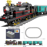 City High-Tech Train Harmony High-speed Rail Electric Motor Military Car Building Blocks RC Track Bricks Kid Toy