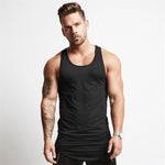 Blank Men&#39;s gym clothing Bodybuilding tank top Man summer fashion sleeveless shirt cotton fitness sportswear slim muscle vests