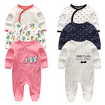 2021 Baby Girl Clothes Long Sleeve 1/2/3PCS Winter Clothing Sets 0-12M Cotton Baby Boy Clothes Newborn Overalls Roupa de bebe