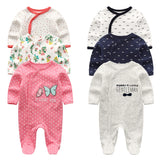2021 Baby Girl Clothes Long Sleeve 1/2/3PCS Winter Clothing Sets 0-12M Cotton Baby Boy Clothes Newborn Overalls Roupa de bebe