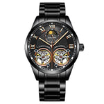 AILANG Original Design men&#39;s Double Flywheel Automatic Mechanical Watch Fashion Leisure Business Luxury Clock