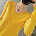 Women Sweater Autumn Winter V-neck Knitwear Long Sleeve Loose Cashmere Sweater Pullovers Lady Cheap Quality Jumper Knitted Tops