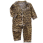 Children's pajamas set Baby suit Kids Clothes Toddler Boys Girls Ice silk satin Cartoon printing Tops Pants Set home Wear