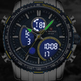 NAVIFORCE Fashion Men Watch Luxury Brand Sport Watch For Men Chronograph Quartz Wristwatch Military Waterproof Steel Band Clock