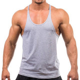 2023 New Style Jogger Gym Singlet Training Bodybuilding Tank Top Vest Shirt Sleeveless Fitness Cotton Shirt For Men Wholesale