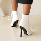 2022 Women Sandals Fashion Sexy Thin High Heels Open Toe Zipper Dancing Shoes Summer Ballroom Dance Short Boots Woman&#39;s Size 48