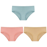 CINOON 3PCS/Set Women&#39;s Panties Cotton Underwear Solid Color Briefs Girls Low-Rise Soft Panty Women Underpants Female Lingerie