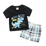 Summer Children Pajamas Short Sleeve T Shirt+Shorts Sets Kid Pyjamas Boy Girl Pijamas Cartoon Spiderman Elsa Baby Sleepwear Suit