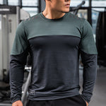 Dry Fit Compression Shirt Men Rashgard Fitness Long Sleeves Running Shirt Men Gym T Shirt Football Jersey Sportswear Sport Tight