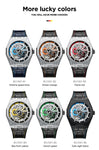 Famous Men Mechanical Watch GATTI Luxury Waterproof Leather Automatic Watches Rubber Sports Mens Wristwatches Relogio Masculino