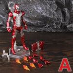 ZD Toys Marvel Iron Man MK1 MK2 MK3 MK4 MK5 MK6 MK7 MK42 MK43 7&quot; Movie Action Figure Iron-Man Mark 1 2 3 4 5 6 7 42 43 Legends