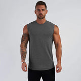 Summer Compression Gym Tank Top Men Cotton Bodybuilding Fitness Sleeveless T Shirt Workout Clothing Mens Sportswear Muscle Vests