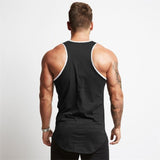 Blank Men&#39;s gym clothing Bodybuilding tank top Man summer fashion sleeveless shirt cotton fitness sportswear slim muscle vests