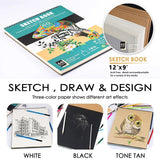 Sketch Drawing Kit Premium Graphite, Charcoal, Crayons and Drawing Tools Art Supplies for Sketching Shadows Gifts for Beginners