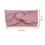 1 PCS Spring Summer Solid Color Baby Headband Girls Twisted Knotted Soft Elastic Baby Girl Headbands Hair Accessories Large Size