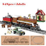 City High-Tech Train Harmony High-speed Rail Electric Motor Military Car Building Blocks RC Track Bricks Kid Toy