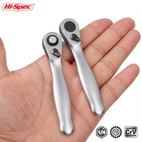 Mini 1/4 Ratchet Wrench Double Ended Quick Socket Ratchet Wrench Screwdriver Hex Torque Wrenches Set Spanner Hand Repair Tools