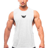 Bodybuilding Tank Tops Men Sports Sleeveless shirt Muscle guys Vest Fitness Drop Armhole Solid Tops Tees Cotton Gym Singlets