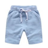 Children Summer Shorts Cotton Solid Elastic Waist Shorts For Boys Girls Fashion Sports Pants Toddler Panties Kids Beach Clothing