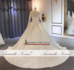 New hot sale gelinlik sleeves wedding dress wedding gown designer