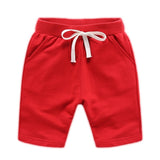 Children Summer Shorts Cotton Solid Elastic Waist Shorts For Boys Girls Fashion Sports Pants Toddler Panties Kids Beach Clothing