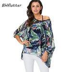 BHflutter Elegant Chic Chiffon Blouses Women New Fashion Batwing Casual Summer Tops Tunic Boho Style Beach Shirts Chemise Femme