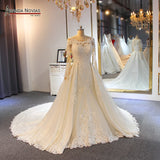 Sparkling Mermaid Wedding Dress With Detachable Train 2022