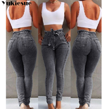 Boyfriend Hole Ripped Jeans Women Pants Cool Denim Vintage Jeans For Girl High Waist Casual Pants Female Slim Jeans woman