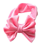 New Velvet Baby Headband Turban Big Bowknot Baby Girl Headband For Newborn Bow Hair Band Children Kid Head Wrap Hair Accessories