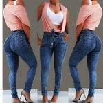 Boyfriend Hole Ripped Jeans Women Pants Cool Denim Vintage Jeans For Girl High Waist Casual Pants Female Slim Jeans woman