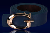 New Alphabetic Gold Buckle Belt for Men and Women Couples Waistband I-shaped Costume Accessories Waistband G Belt  Luxury Belt