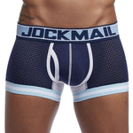 JOCKMAIL Boxers Elasticity Mesh Underwear Men Boxers Homme Cueca Boxer Shorts Sexy Mens Pouch Boxers Male Underpants Gay Pantie