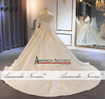 New hot sale gelinlik sleeves wedding dress wedding gown designer